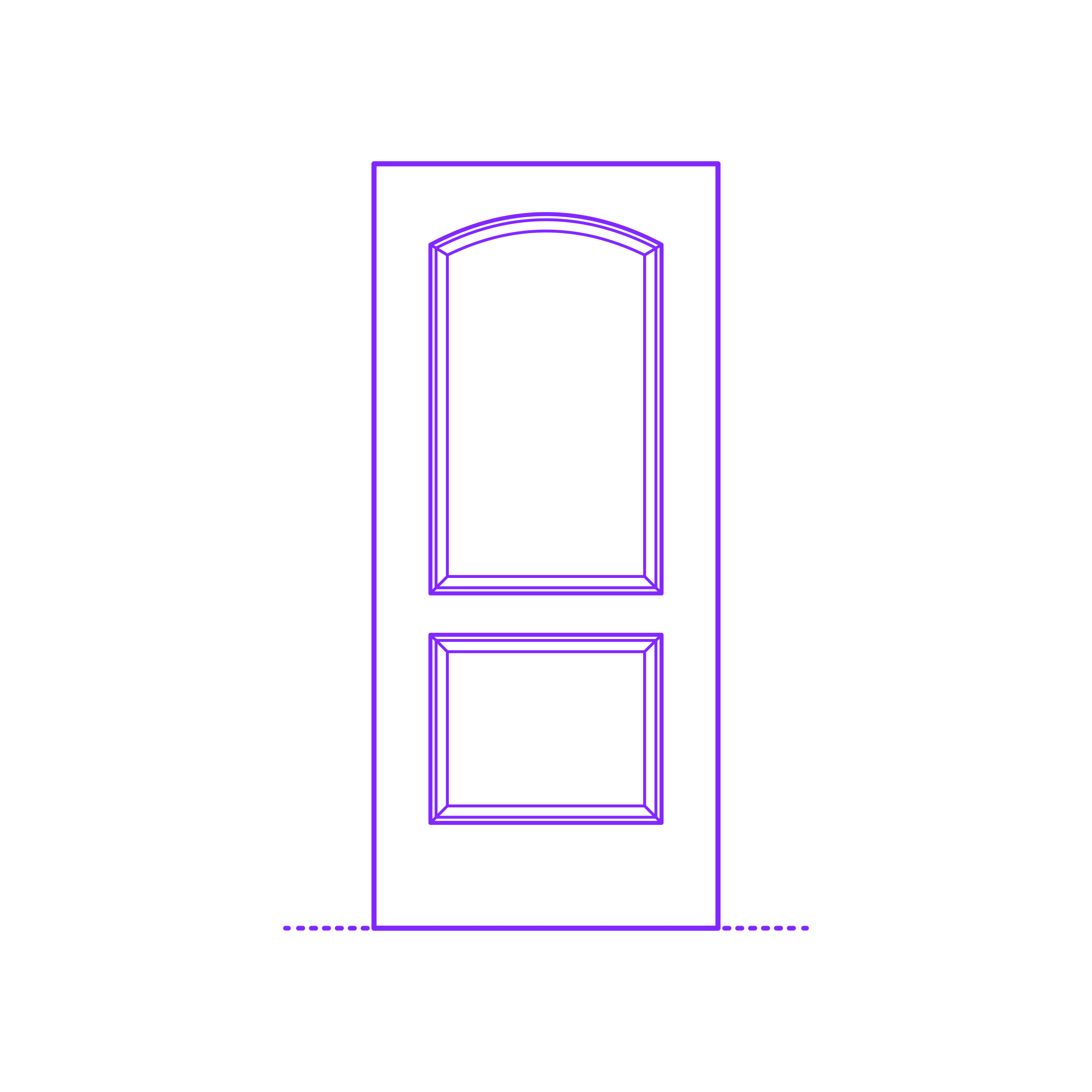 Buildings Interior Doors Solid Interior Door Mix 2 Panels Arched Sketch Style Svg Vector Free Vectors